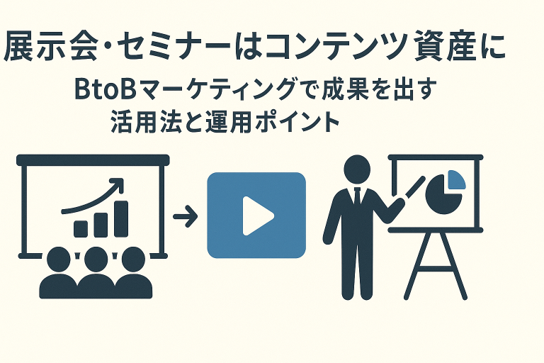 展示会・セミナーはコンテンツ資産になる｜コンテンツマーケティングで成果を出す活用法と運用ポイント